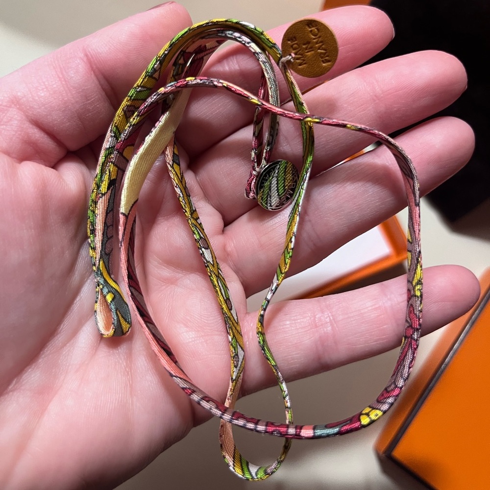Hermes Petit H Silk Bracelet - New With Tags, box, ribbon and bag.